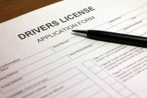 application for a driver's license